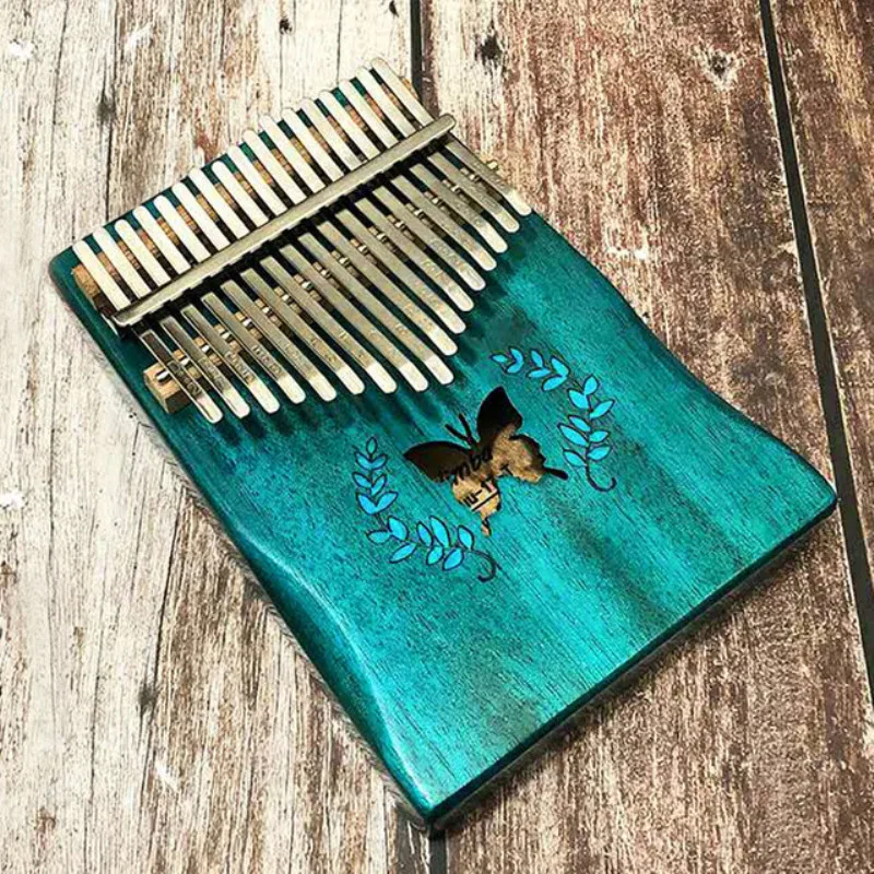 Пианино 17 ключ палец калимба Mbira Sanza большой палец пианино карманный размер начинающих поддерживающая сумка клавиатура Marimba Дерево Музыкальная Instrumen