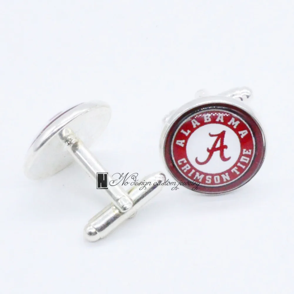 

Hot Sale Alabama Crimson Tide NCAA Cufflink Cuff Link Men's 3 Pair Free Shipping Biggest Promotion CUF0068