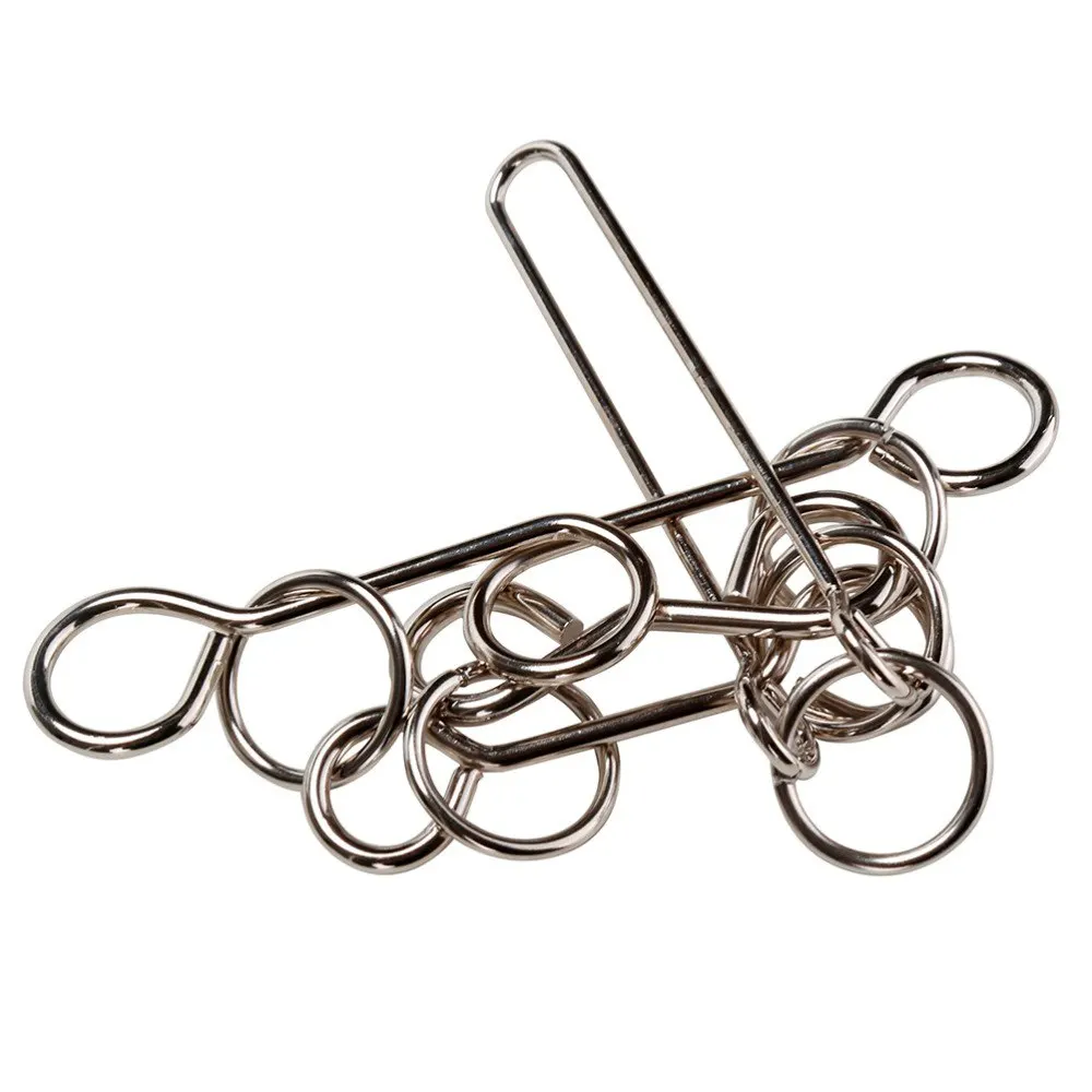 Волшебная Metal Ring Puzzle из металлического сплава развивающие игры интеллектуальная