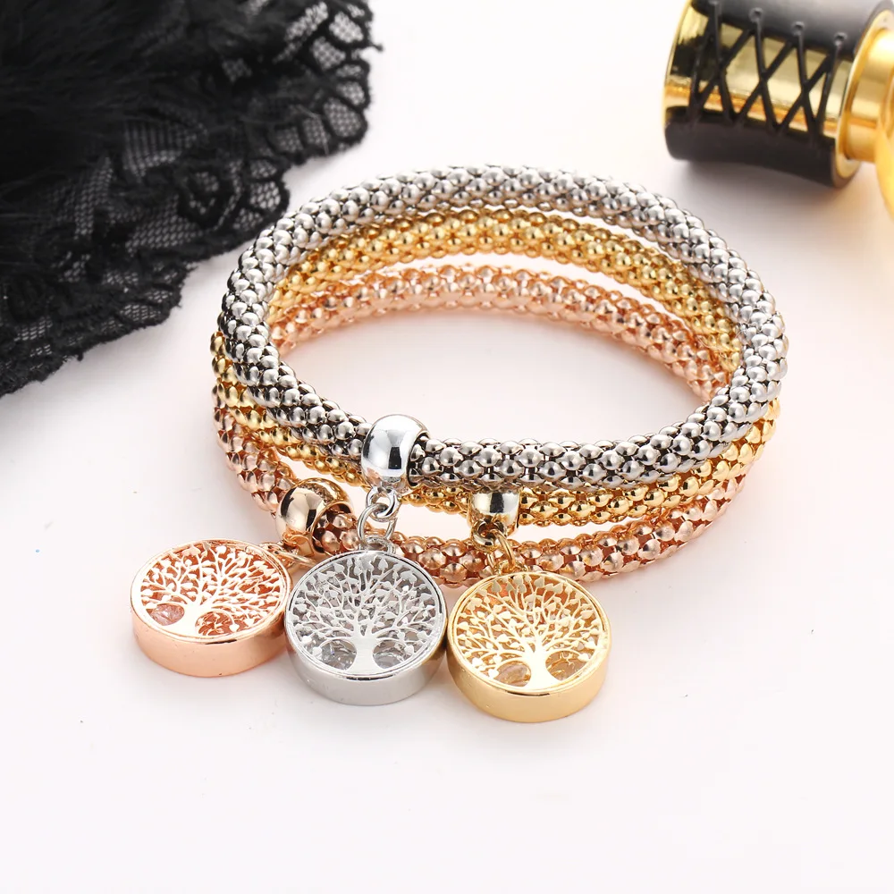 Tree Of Life Bracelet Chain Charm Jewelry For Women Men 3pc Set Tree Of Life Bracelet Chain Charm Jewelry For Women Men 3pc Set Pendant Family Love Best Friends Gifts In Bracelets From Accessories On