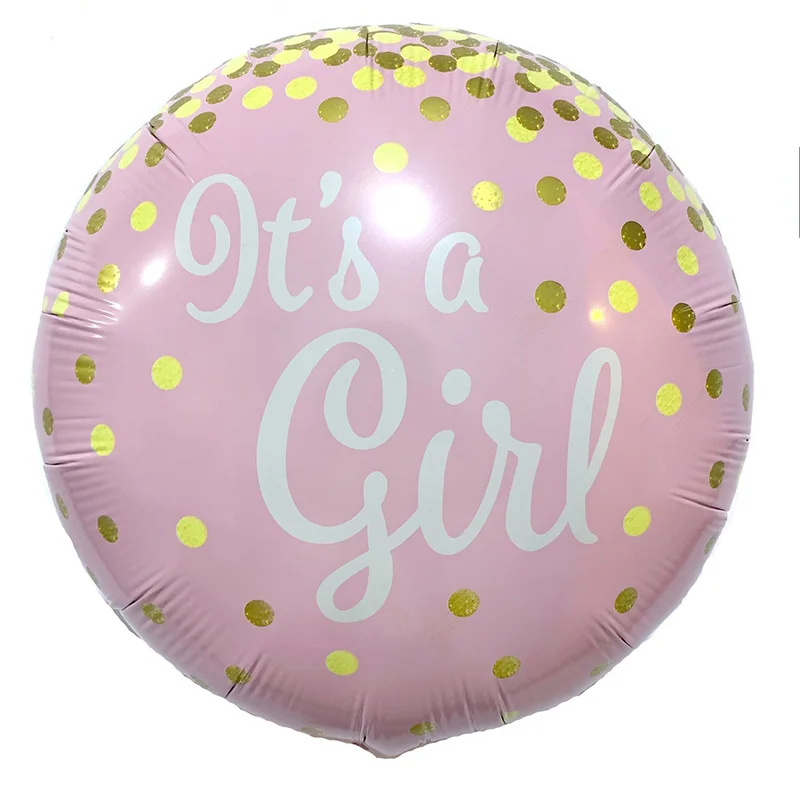 Nuevo 5 piezas 45X45 cm bebé niño niña globo niños decoración de la fiesta de cumpleaños de los niños de la ducha de bebé, es niño niña globo de helio globos Nuevo 5 piezas 45X45 cm bebé niño niña globo niños decoración de la fiesta de cumpleaños de los niños de la ducha de bebé, es niño niña globo de helio globos
