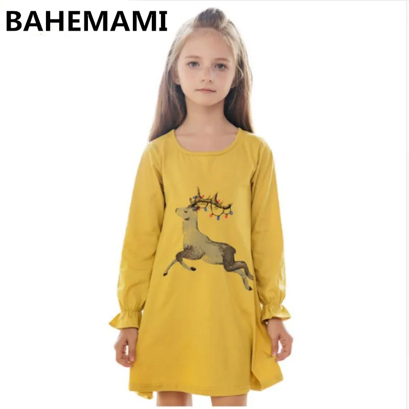 

BAHEMAMI Girls Dress Winter Cartoon Girls Clothing Christmas Costumes Children Dress 2018 Toddler Brand Party Wedding