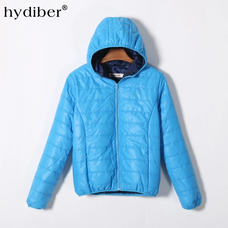 HYDIBER Hooded Winter Jacket Women Parkas 2018 New Fashion Casual Autumn Women's Candy-colored Coat Long Sleeve Outerwear 538TN
