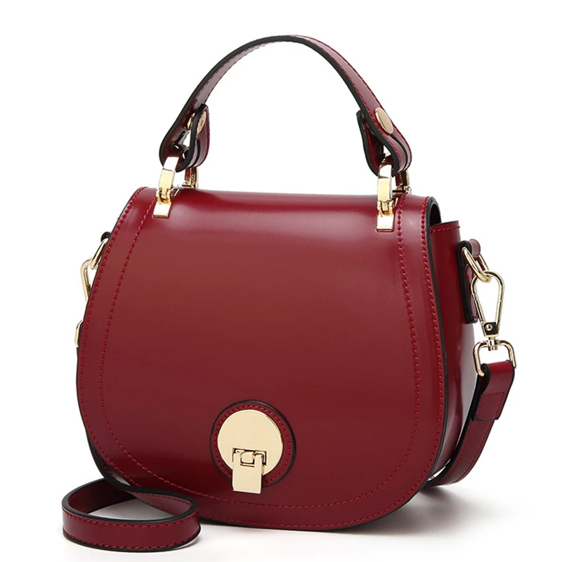 

Women Handbag Women Shoulder Bag Leather Piggy Bag Lock Design Female Bag Ladies Small Boho For Girls Fashion High Quality New