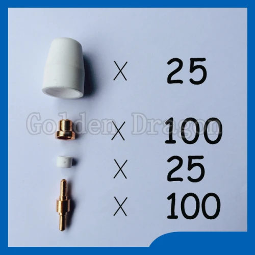 

Free shipping 250pcs PT31 LG40 30/40A Air Plasma Cutter Cutting Consumables KIT Fit CT312 CUT40 CUT30 CUT50