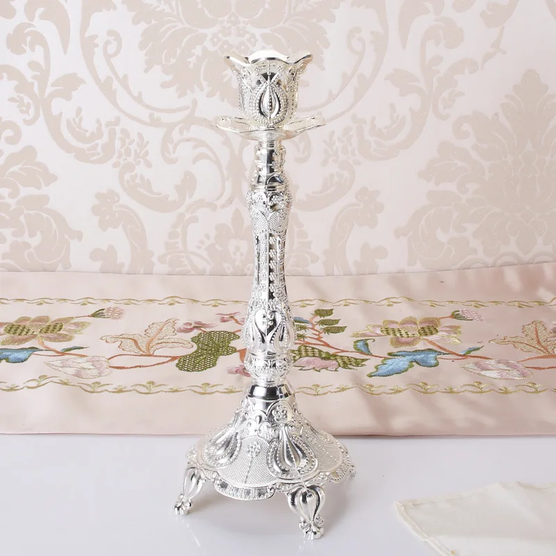 Metal Candle Holders Luxurious Design Candlestick Tabletop Candle Stand Wedding Decoration Delicate Candelabra Home Decor
