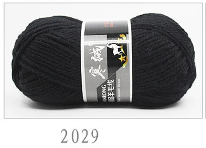 Высокое качество 5 шт = 500 г 60 окрашенная шерсть мериноса вязаная пряжа для вязания крючком свитер шарф свитер защита окружающей среды - Цвет: 2029