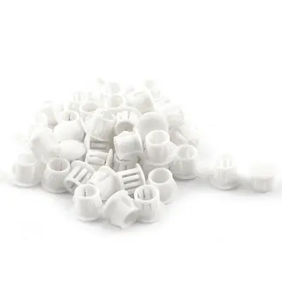 

SKT-10 9.5mm Round White Snap in Mounting Locking Hole Plug Fastener 50Pcs