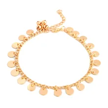 New Bohemian Ancient Charm Tassel Spiral Pendant National Wind Punk Retro Sweet Handmade Anklet For Women