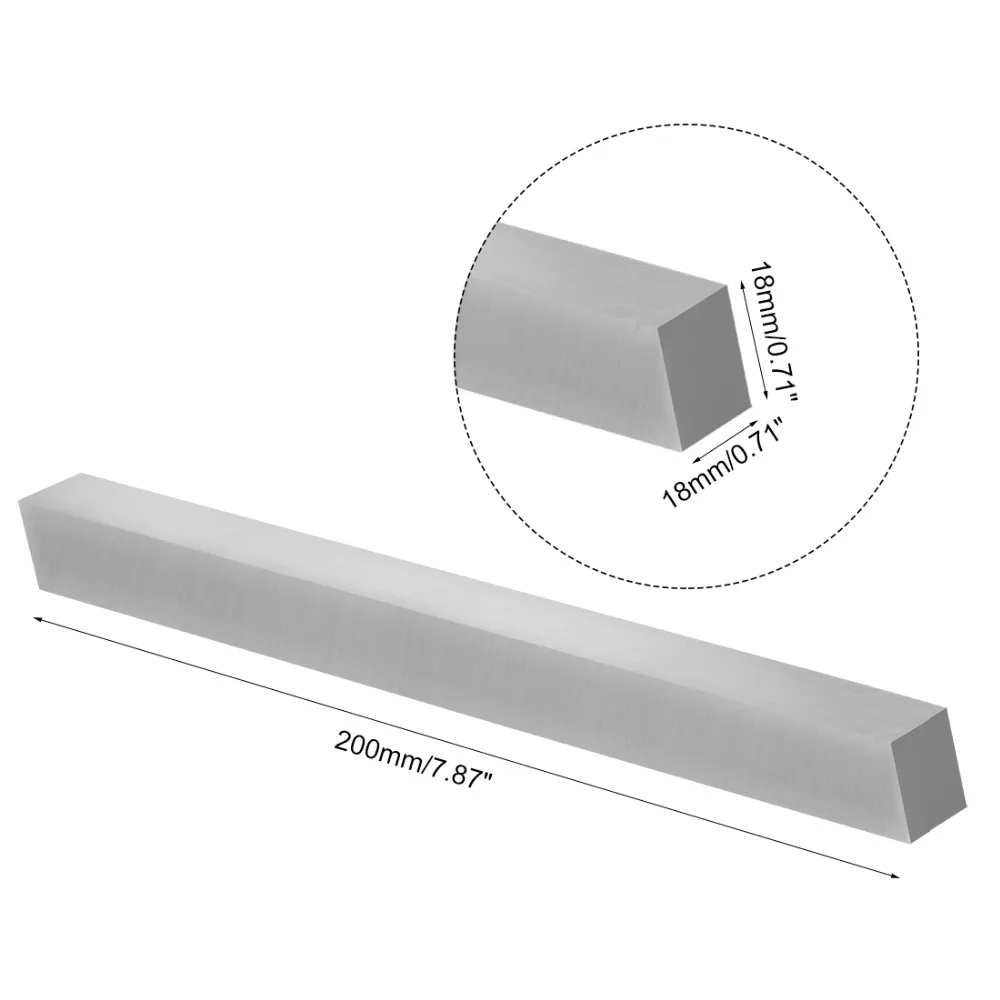 uxcell High Speed Steel Tool Bit HSS Square Lathe Turning Grinder Cutter Mill Blank 200mm 10x10 12x12 14x14 16x16 18x18 20x20