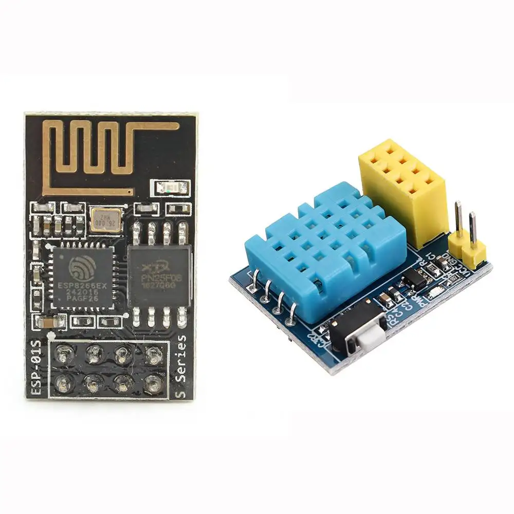 ESP-01 ESP-01S DHT11 датчик температуры/влажности wifi узел модуль+ ESP-01S удаленный последовательный порт wifi приемопередатчик беспроводной модуль