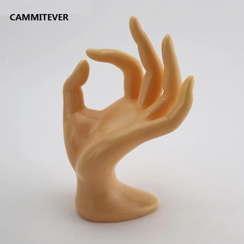 

CAMMITEVER Ok Left Hand Famale Mannequins Jewelry Necklaces Finger Model Wallet Ring Watch Women Mannequin for Window Display