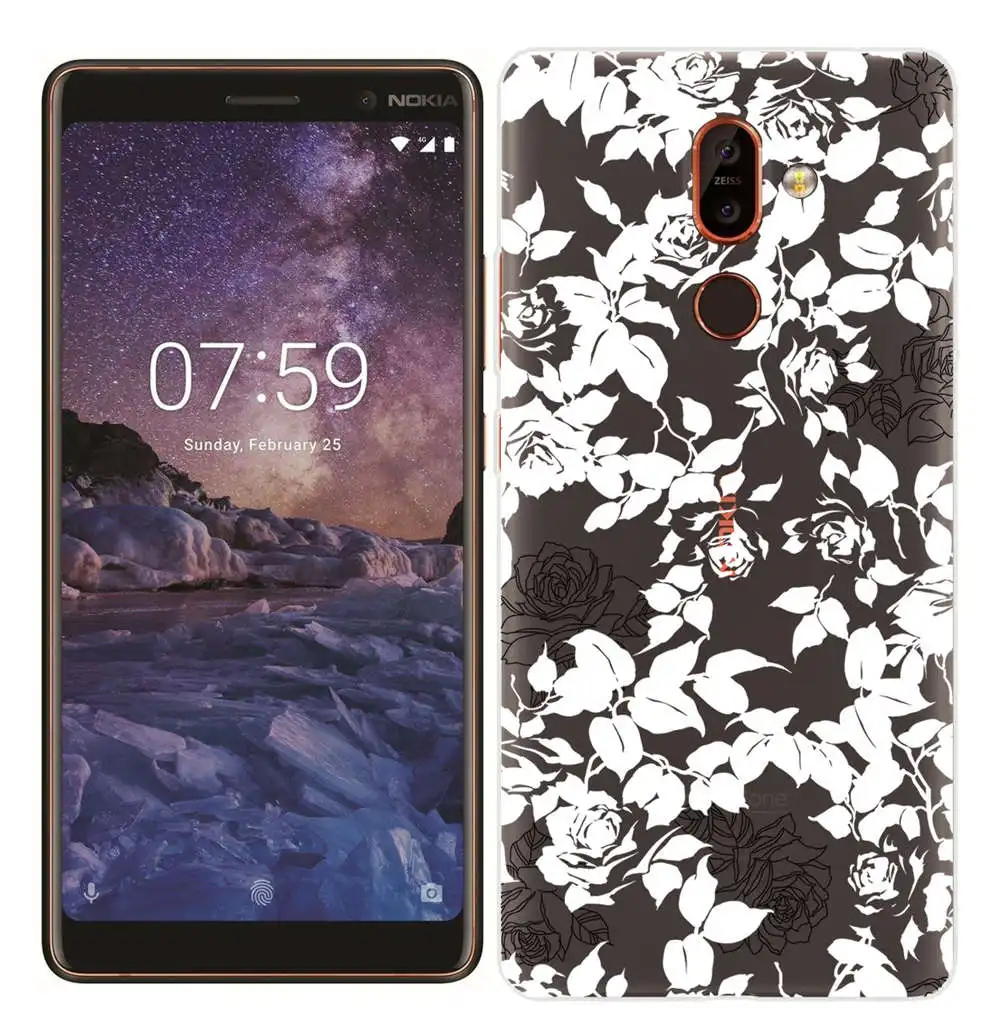 For Nokia 7 Plus Soft TPU Fundas Painted Silicone Case for Nokia 2.1 3.1 5.1 6.1 Smart Back Cover for Nokia 3 5 6 7 8 ShockProof (7)