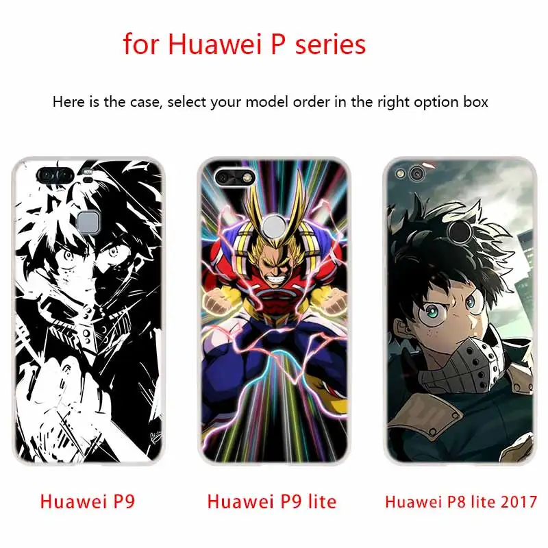 Чехол для телефона с аниме Моя геройская Академия Huawei P40 P9 P10 P20 P30 Lite чехлы Pro P Smart