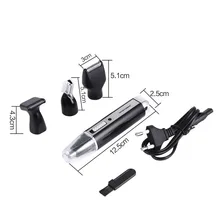 4 в 1 перезаряжаемый электрический триммер для ушей в носу, бороды, бровей, удаления, бритва OA66