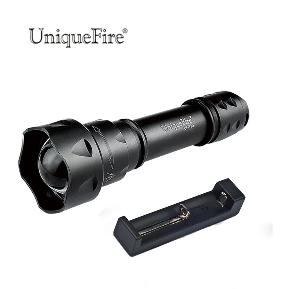 

UniqueFire NIGHT-SCOUT Flashlight UF-T20 IR850nm Led Lamp Beads 3 Mode Infrared Flashlight Torch f.18650 Battery