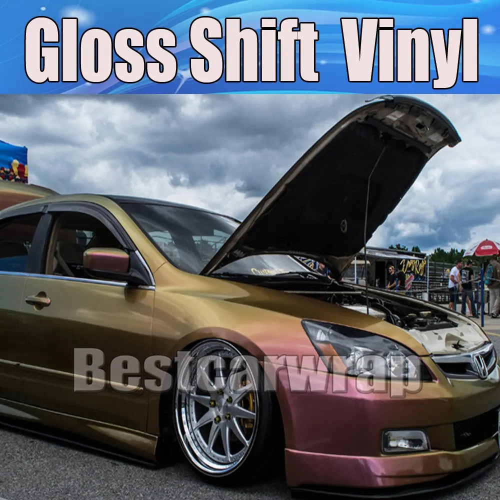gloss shift car chameleon car wrappig styling with air bubble Free (2)