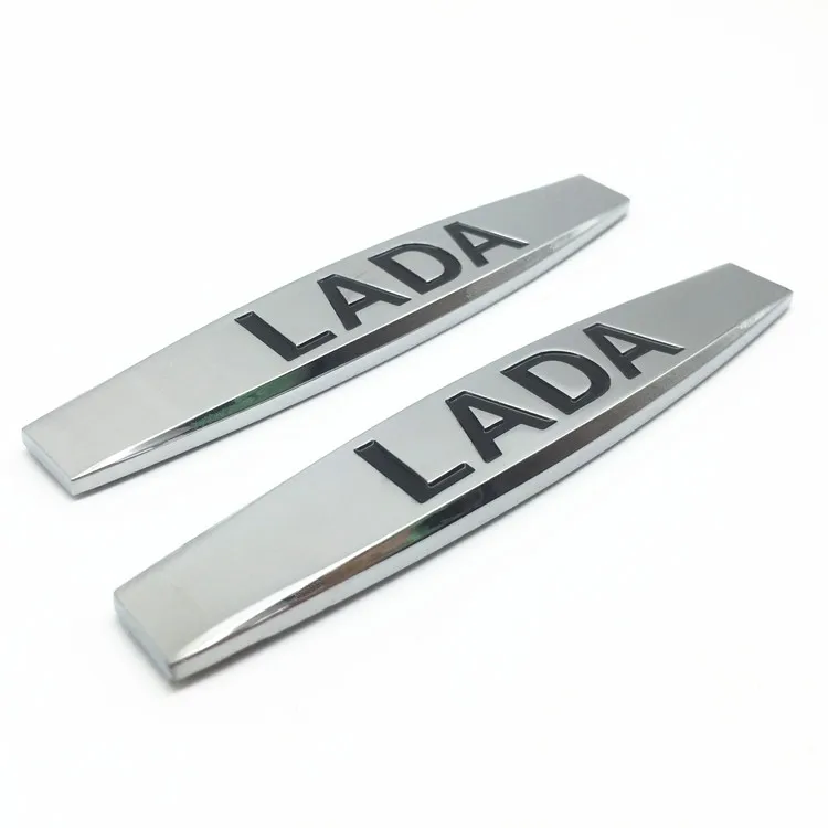 

2pcs LADA Alloy 3D Metal logo Car Side Fender Emblem Sticker Car Styling accessories