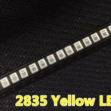 200 шт./лот SMD СВЕТОДИОДНЫЙ 2835 желтый 0,2 W 2,0-2,6 V 580-590NM PLCC-2 SMD/SMT 2V 3,5*2,8*0,8 мм 60Ma 3528 2835 Светодиодный