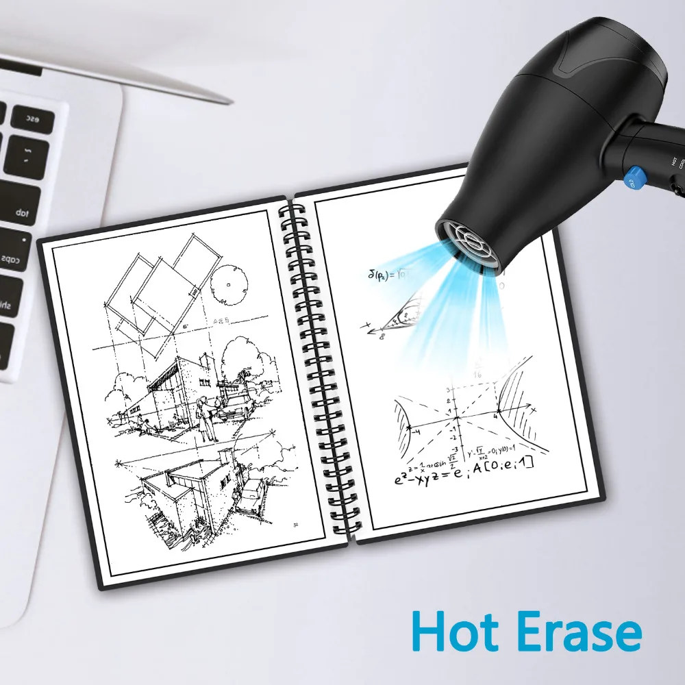  2020 Original Smart Reusable Erasable Notebook Pens Extra Fine Smooth 0.5mm Gel Black Red Ink Refil - 32963087764