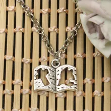 Новая мода dove крест книга Подвески Круглый цепи Короткие Длинные