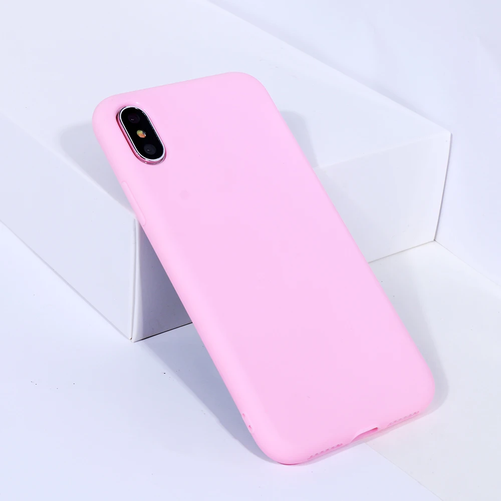 

COOKZU Rubber Matte TPU Silicone Back Cover Case Candy Color Soft Phone Case For iPhone6/6S iPhone6/6S PLUS 7/8 7/8 PLUS iphoneX