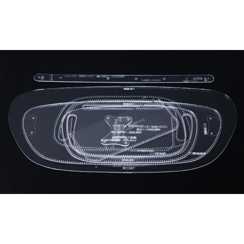 Ceny 1 zestaw ręcznie torba na ramię saszetka biodrowa szablon wyczyść skóra akrylowa wzór DIY Hobby wykrój do szycia szablony 38*17.5*5cm