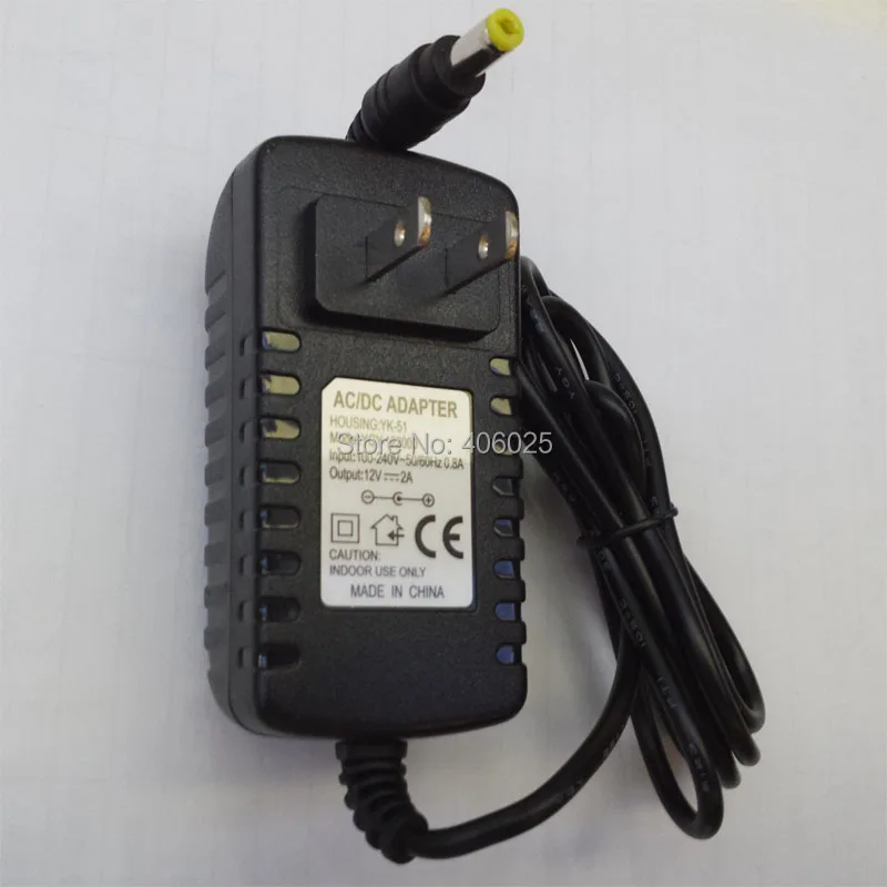

US Plug Power Adapter Supply for CCTV Camera AC110V AC220V Input DC12V 2000mA Output 50Hz 60Hz 5.5mm*2.1mm Connector