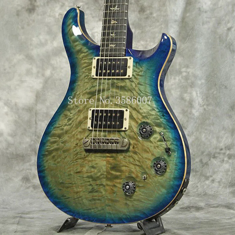 

Free shipping/China guitars Custom Shop/Beach blue /Mahogany body/Rosewood Fingerboard/6 string standard Electric Guitar/