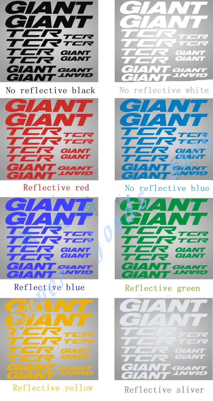 giant bike stickers