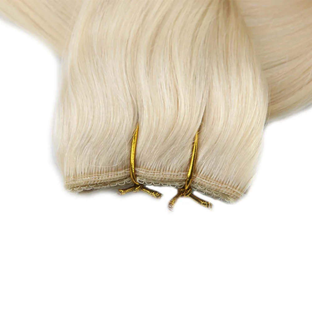 Full Shine 12 Inch Width Flip On Remy Human Hair Extensions Fish