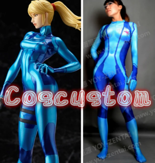 Coscustom High Quality Samus Aran Costume Zero 3D Printed Spandex Lycra