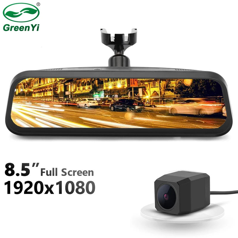 HD 8 5 &quotПолный сенсорный IPS экран Автомобильное Зеркало DVR монитор с MCCD камерой. Fornt