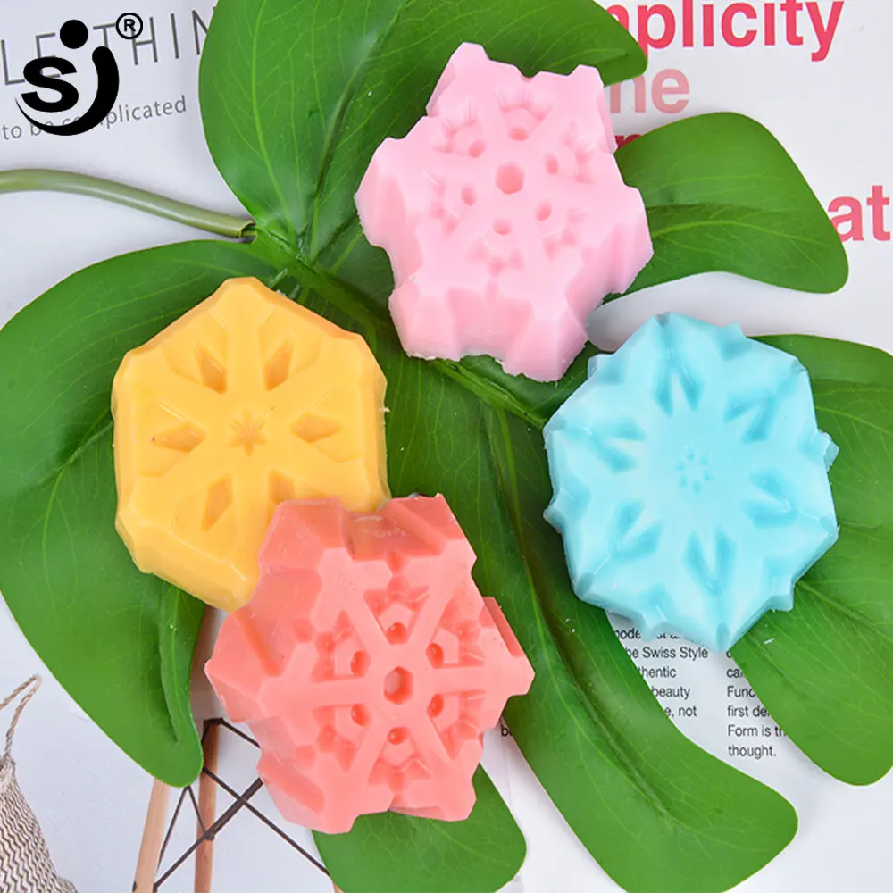 

SJ 3d Flowers Sahped Silicone Mold 6 Cavity Soap Molds For Soap Making Forms Tray For Wedding Handmade