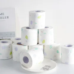 12Roll Fashion Printed Toilet Paper Home Bath Room Toilet Native Wood Pulp Can Be Wet Water Environmental Paper Towels 12Roll Fashion Printed Toilet Paper Home Bath Room Toilet Native Wood Pulp Can Be Wet Water Environmental Paper Towels