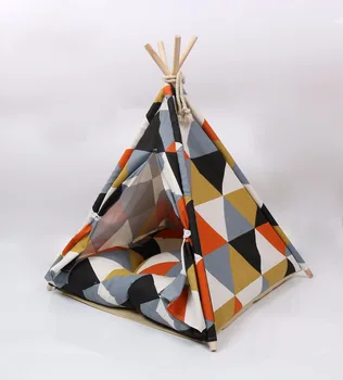 

Cute dog tent patterned cottage dog house pet tents can be disassembled