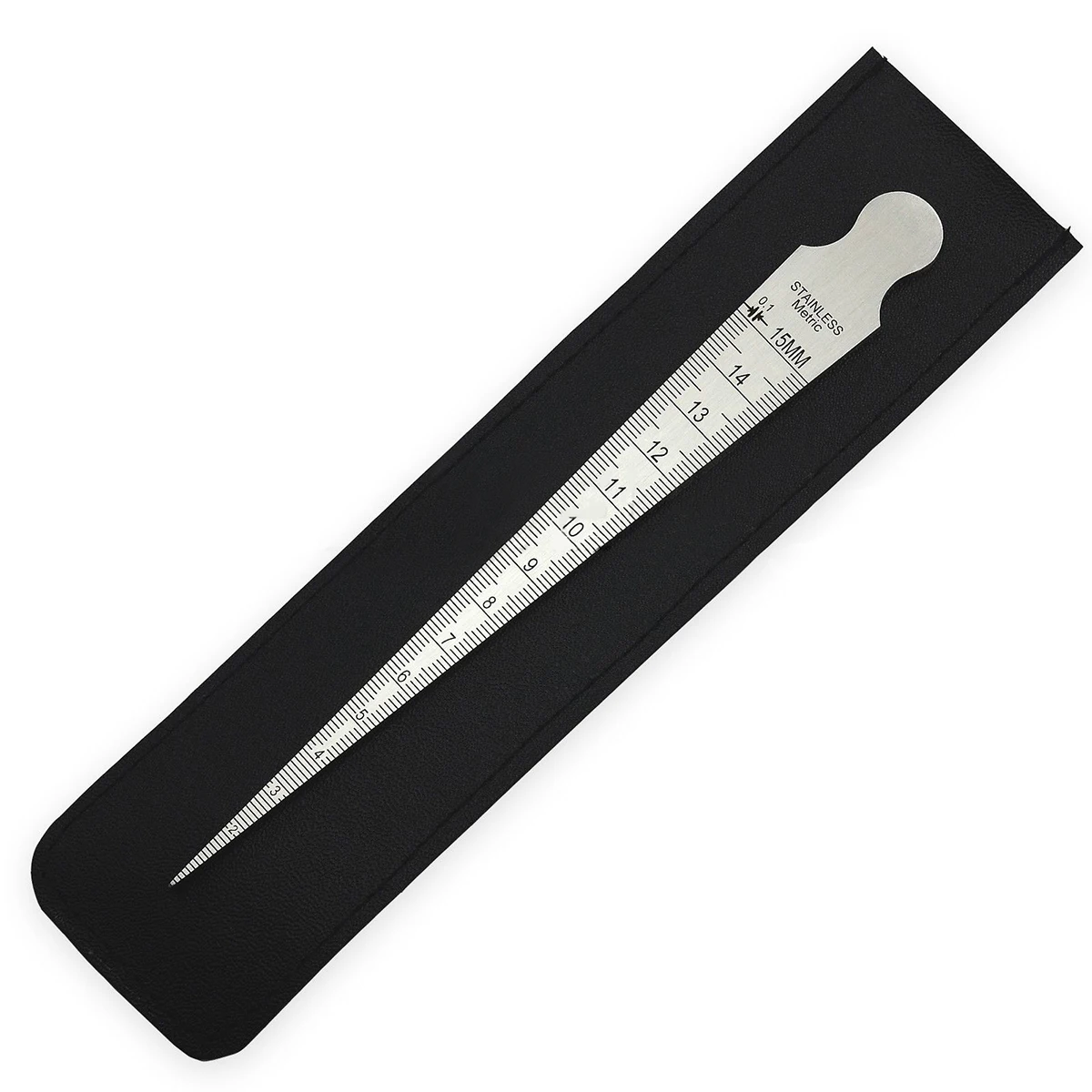 1pc Stainless Steel Taper Gauge Inch/ Metric 0-15mm Welding Gauge Gage Test Ulnar Ruler Welder Inspection Mayitr Measuring Tools