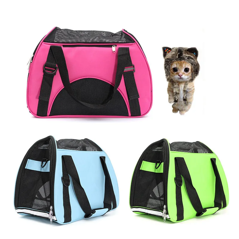 Дышащая переноска для собак сумки для щенок собачка дорожная сумка для домашних животных мягкая Сетчатая Сумка для кошек рюкзак для переноски Чихуахуа Тедди