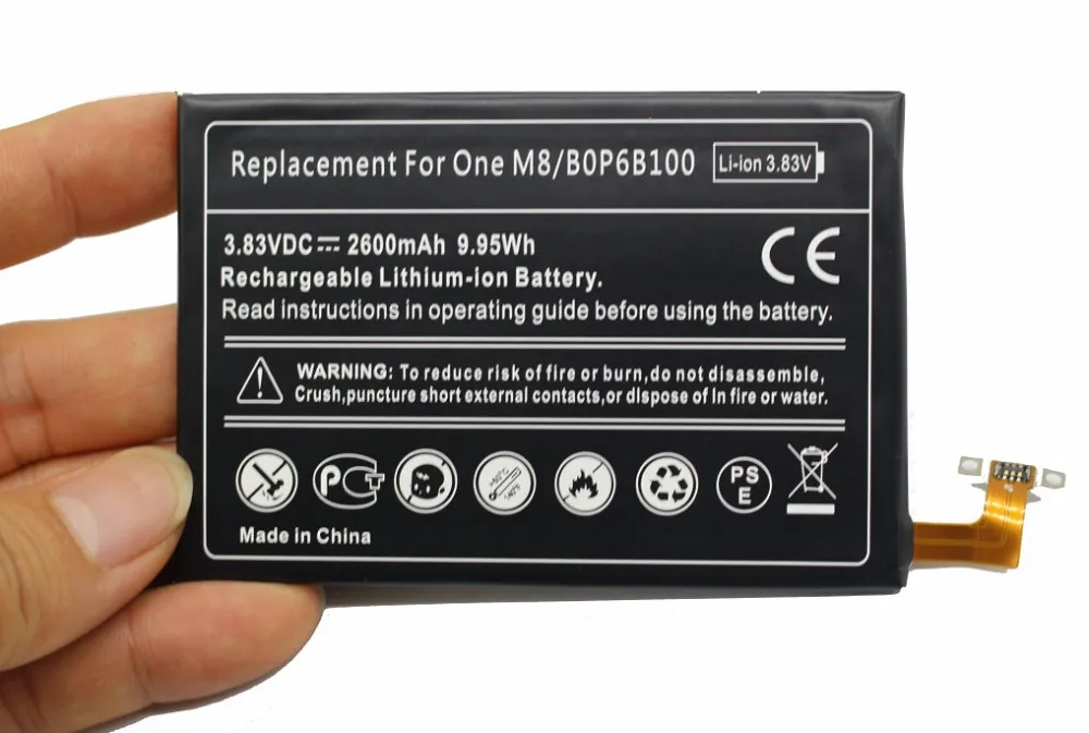 Сменный аккумулятор iTopZea B0P6B100 1x2600 мАч для HTC ONE 2 M8 Ace M8x One plus W8 E8 M8T M8W M8D one mini2 mini 2|battery