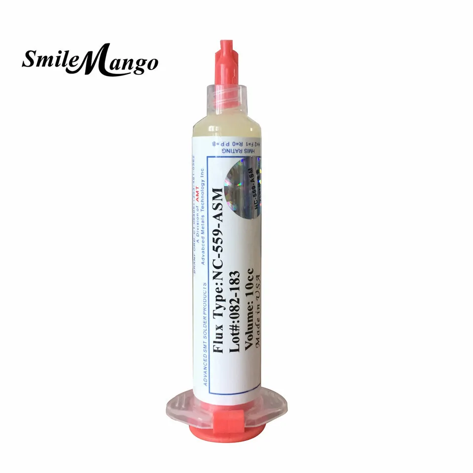 

Paste Solder paste NC-559-ASM 10CC 100% Clean BGA PCB IC Reballing Soldering Paste Grease Solder Flux Dispensing needle