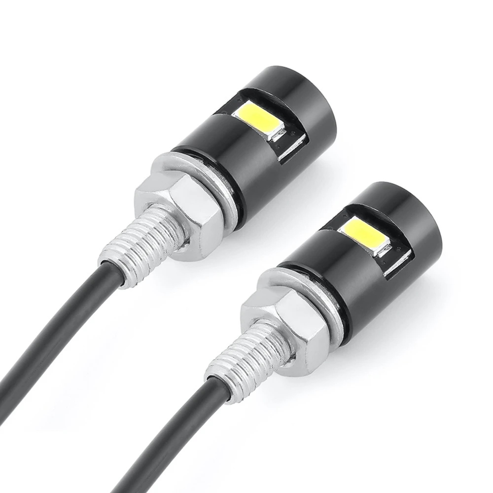 

2 PCS LED License Plate Light Super Bright Amber LED Number License Plate Light Lamp For Motorcycle Auto Bolt Bulb Car Styling