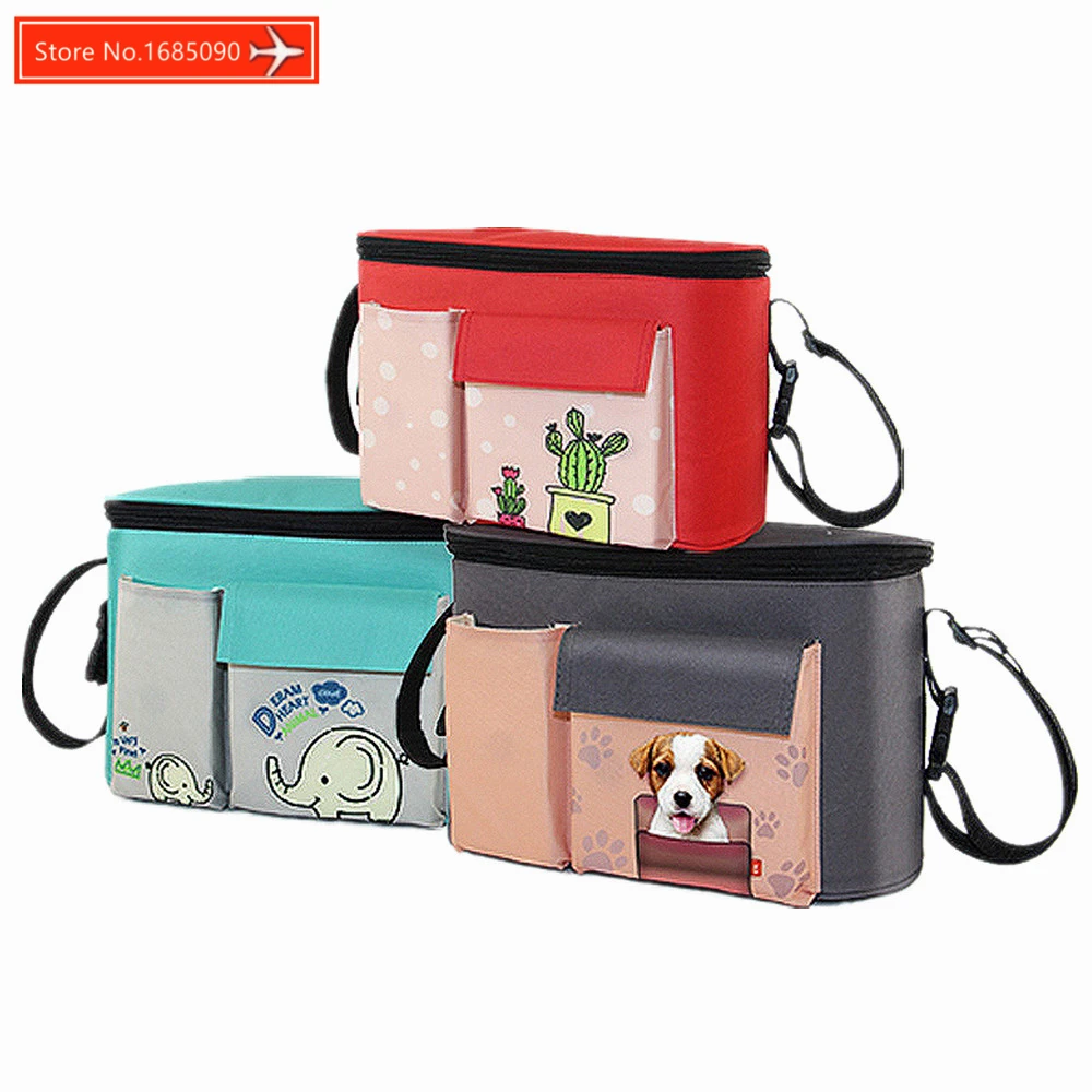 

Brand Thermal Insulation Baby Diaper Bags For Strollers Waterproof Nappy Changing Bags Mommy Stroller Bags Cooler Bags