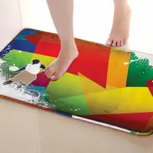 Баскетбольный Стиль Коврик для ванной комнаты, смешной Противоскользящий коврик для ванной, занавески для душа аксессуары, соответствующие вашей душевой занавеске