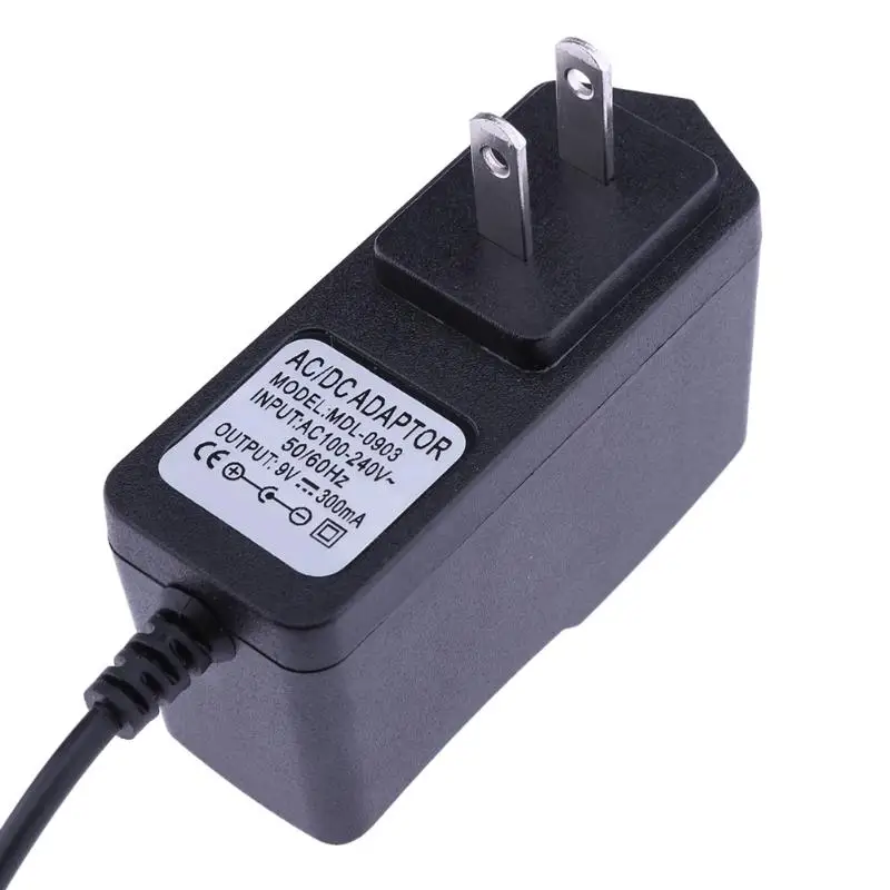 ALLOYSEED 1 шт. AC 100V 240 адаптер конвертер DC 9V 300mA Питание ЕС AU штепсельная вилка