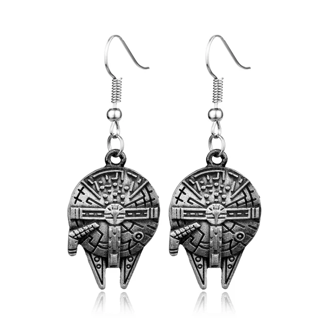 Rj New Movie Antique Silver Star Wars White Warrior Eship Charm Earrings Robot Bb8 Stud Women Jewelry In From Rj New Movie Antique Silver Star Wars White Warrior Eship Charm Earrings Robot Bb8 Stud Women Jewelry In From