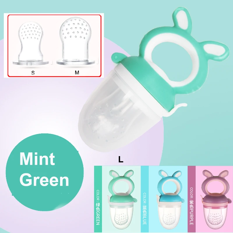 

SiliconeBaby Fruit Vegetable Pacifier Food Chew Nibbler NippleTeether 1pc Infant S M L Strainer Net Meat Puree nippler Pacificer