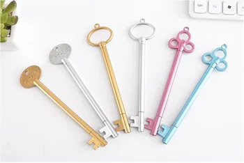 

500pcs Vintage Keys Design Gel Pen Kawaii Stationery 0.38MM Writing Pens Office School Stationary Gifts wen5859