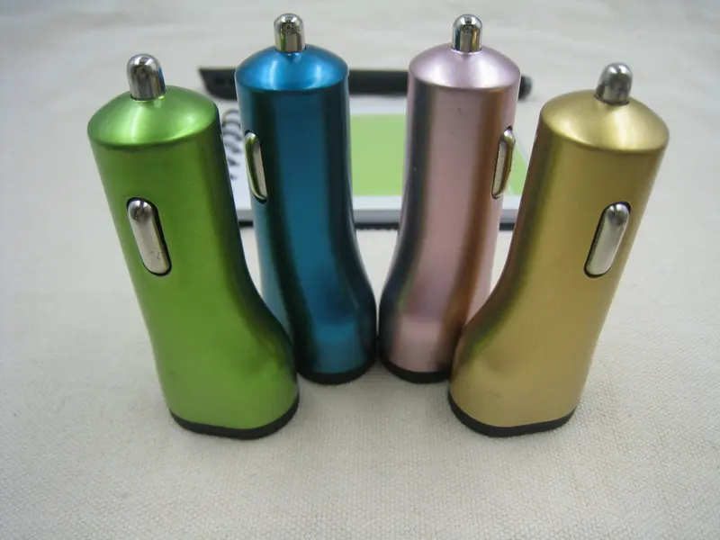 Metal Small waist Dual Port USB Car Charger_0391