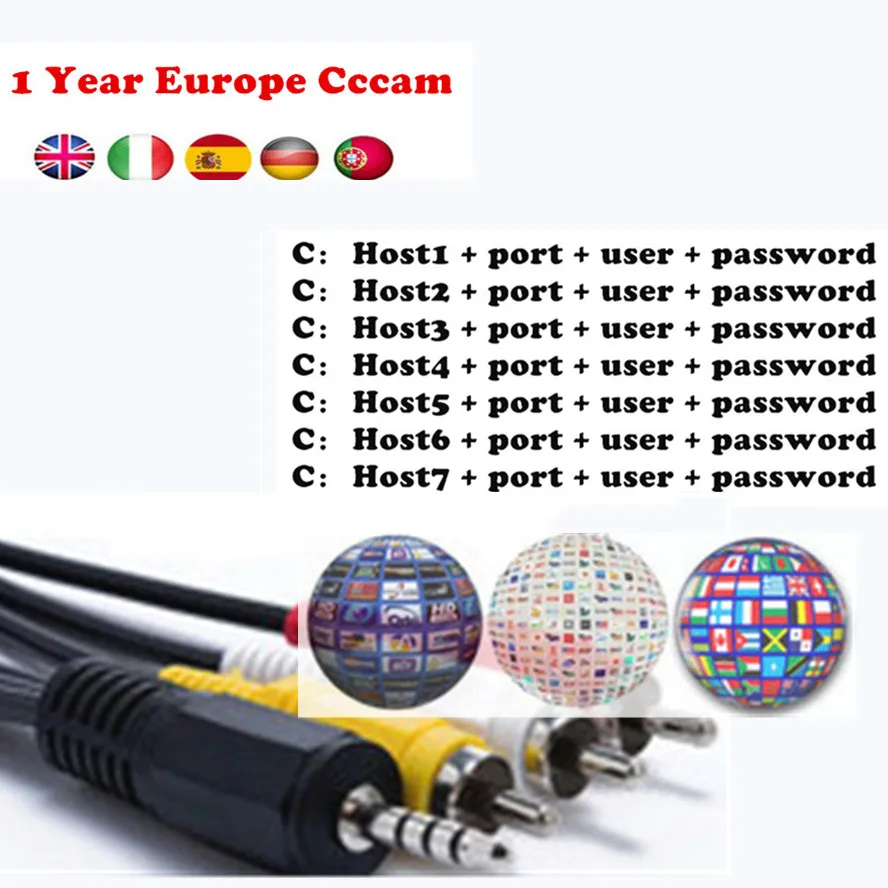 Cccam 7Cline 1 Year Europe Server 7lines HD Italy Spain Arabic Cline For Freesat V8 Super DVB-S2 Cccam 7Cline 1 Year Europe Server 7lines HD Italy Spain Arabic Cline For Freesat V8 Super DVB-S2