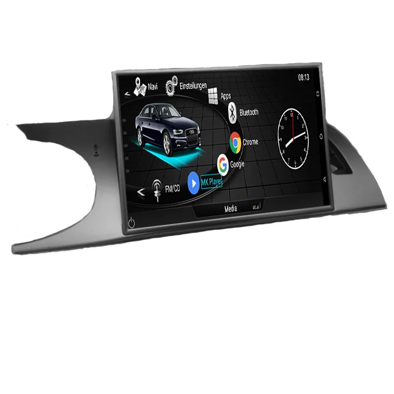 

OZGQ 3G MMI Android Touch 10.1''Screen Octa Core Car Multimedia Player GPS Headunit Autoradio Navigation For Audi 2009-2012 A4